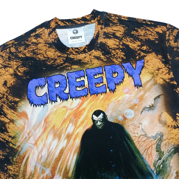 Creepy Co Button-up Dracula Print shirt nSize Large on sale