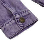 Frazetta "Dracula Meets The Wolfman" Mineral Purple Denim Jacket