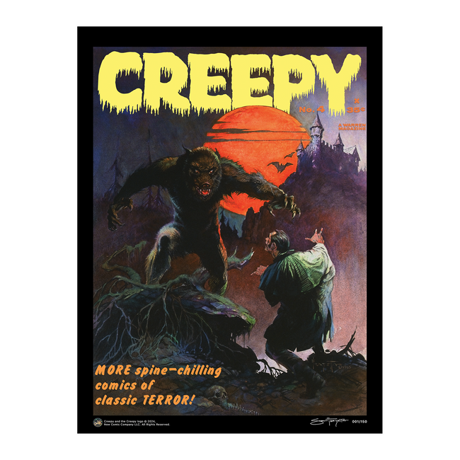 Frazetta x CREEPY #4 (Wolfman) Limited Edition Giclée