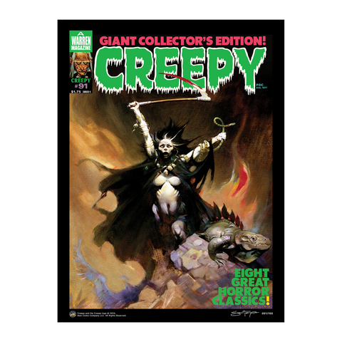 Frazetta x CREEPY #91 (Woman with Scythe) Limited Edition Giclée