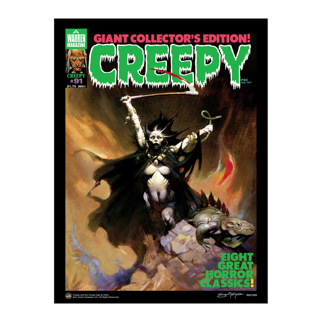 Frazetta x CREEPY #91 (Woman with Scythe) Limited Edition Giclée