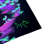 Secret People Flocked Blacklight Poster