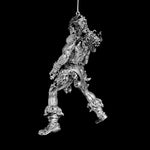 Frazetta Darkwolf 2024 Holiday Ornament (Antique Silver)